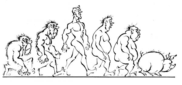 Карикатура: Эволюция, Евгений Осипов