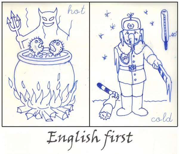 Карикатура: English first-03, Иван Туркин