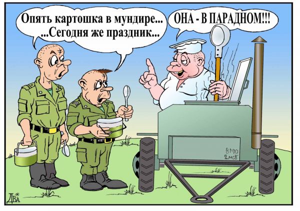 Карикатура: парадное блюдо, виктор дидюкин