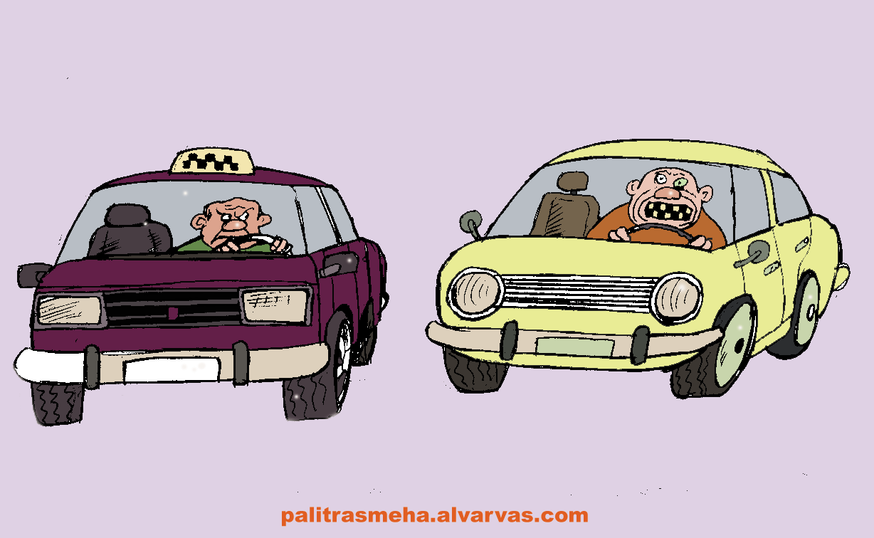 Карикатура: подпольный таксист, Булат