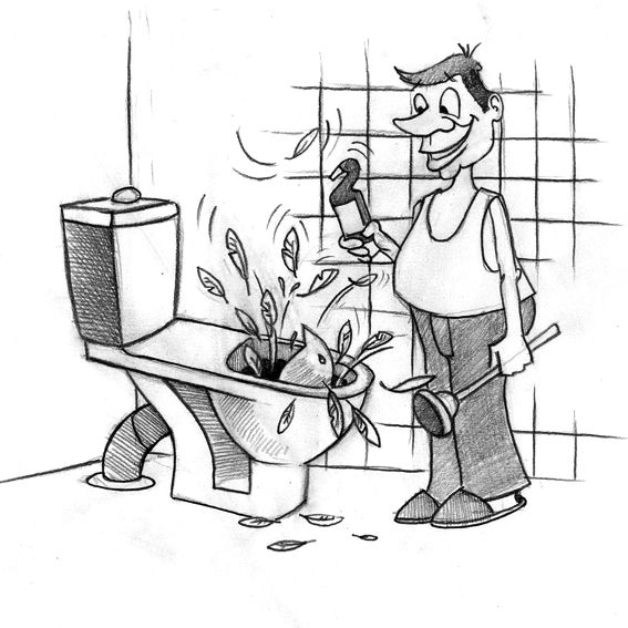 Карикатура: туалетный утенок, IgorHalko