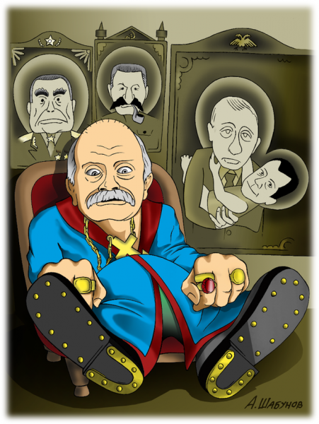 Карикатура: Михалков, шаржж, Александр Шабунов