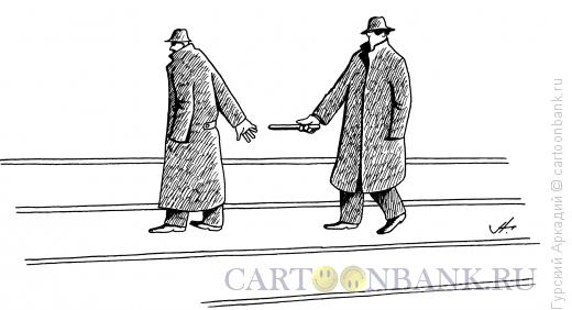 Карикатура: шпионы, Гурский Аркадий