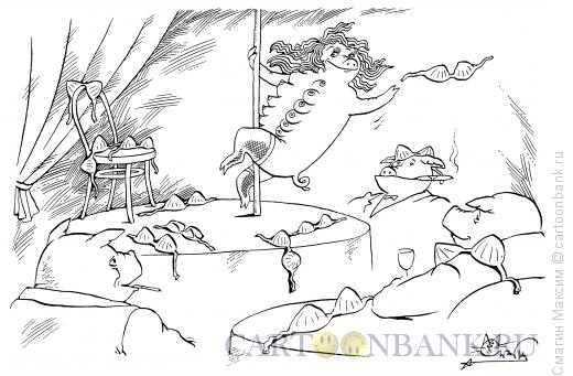 Карикатура: Свинский стриптиз, Смагин Максим