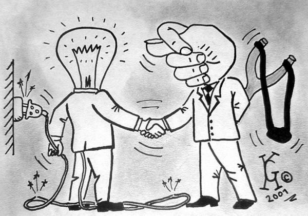 Карикатура: Энергетика страны (закон Чубайса), Ганов Константин