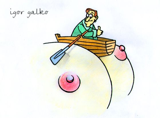Карикатура: лодочка, IgorHalko