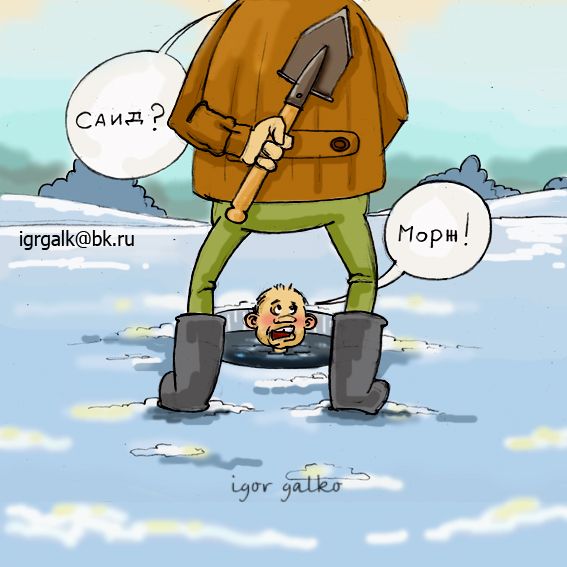Карикатура: морж, IgorHalko