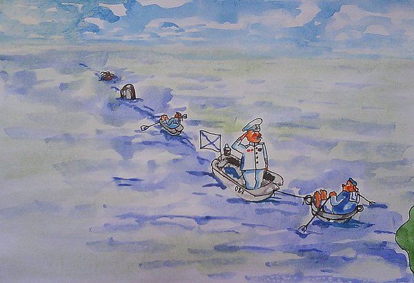 Карикатура: Черноморский флот., владимир ву