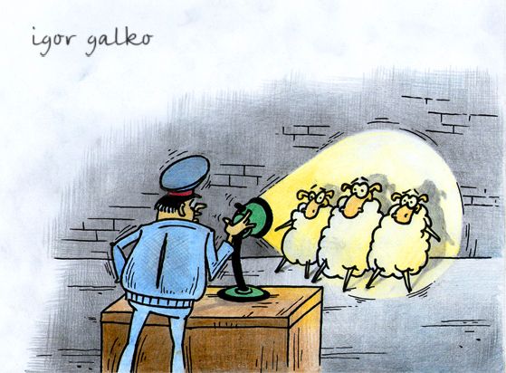 Карикатура: молчание ягнят, IgorHalko