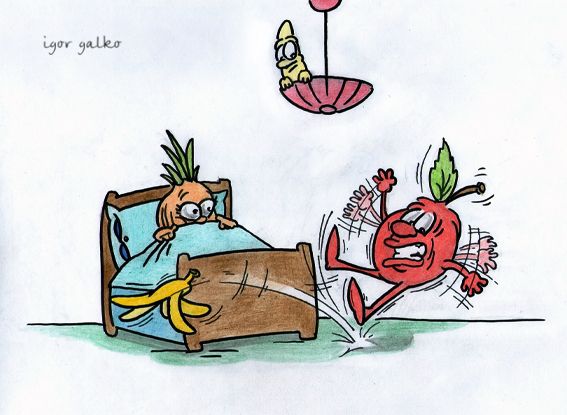 Карикатура: банан-любовник, IgorHalko