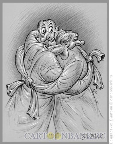 Карикатура: Товарищи по несчастью, Бондаренко Дмитрий