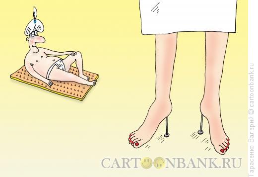 Карикатура: Женщина в сари, Тарасенко Валерий