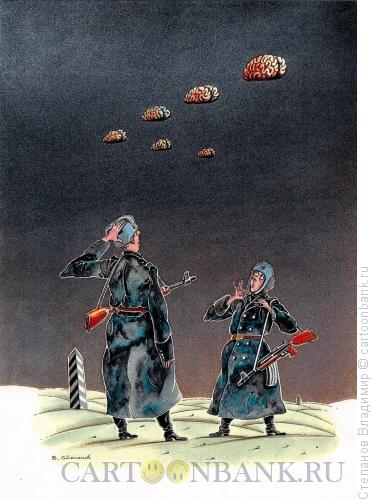 Карикатура: Утечка мозгов (brain drain), Степанов Владимир