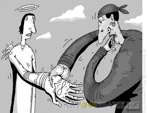 Карикатура: Линия жизни, Лукьянченко Игорь