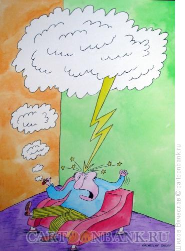 Карикатура: Курение приносит вред, Шилов Вячеслав