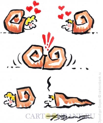 Карикатура: Любовь улиток, Эренбург Борис