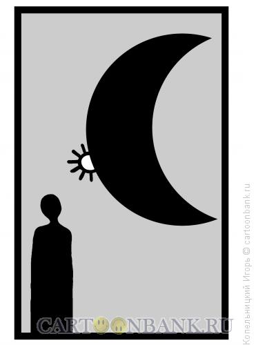 Карикатура: чёрный серп луны, Копельницкий Игорь