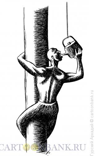 Карикатура: чайник и столб, Гурский Аркадий