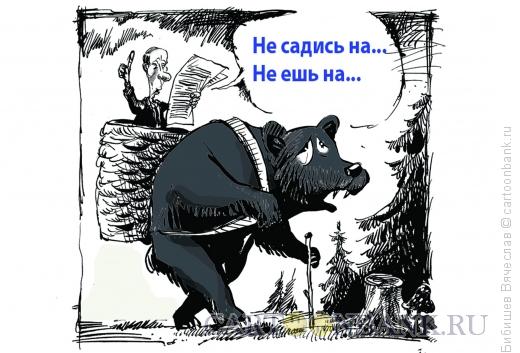 Карикатура: Россия - медведь, Бибишев Вячеслав