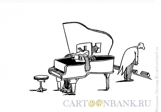 Карикатура: Жуткий будет концерт, Мельник Леонид