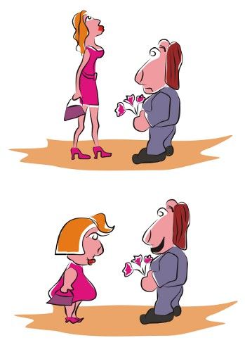 Карикатура: Первое свидание., владимир ву