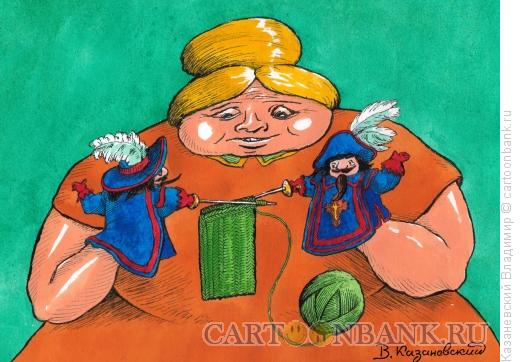 Карикатура: Бабка, Казаневский Владимир