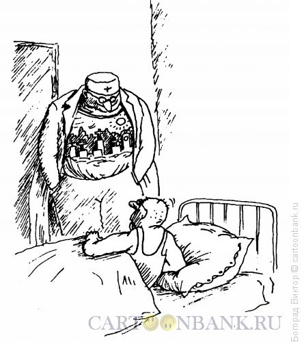 Карикатура: Врач-шутник, Богорад Виктор