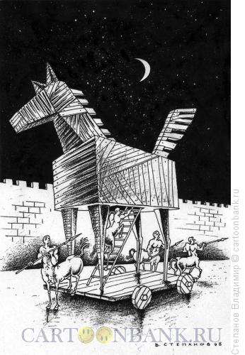 Карикатура: Кесарю - кесарево..., Степанов Владимир