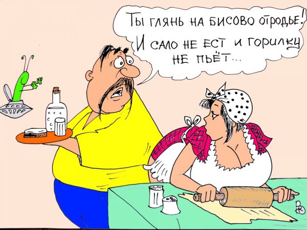Карикатура: Незваный гость, Валерий Каненков