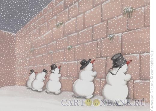 Карикатура: Снег в Иерусалиме, Сыченко Сергей