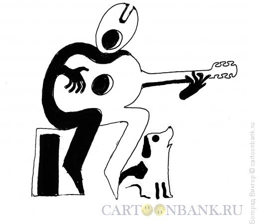 Карикатура: Блюзмен, Богорад Виктор