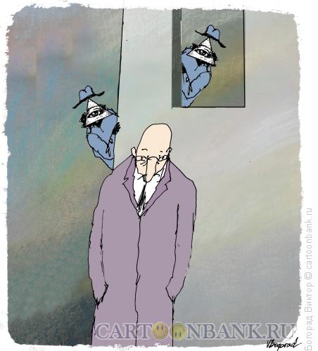 Карикатура: Слежка, Богорад Виктор