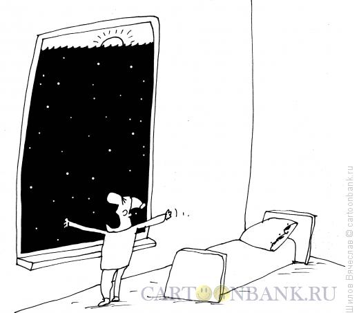 Карикатура: Ночь, Шилов Вячеслав