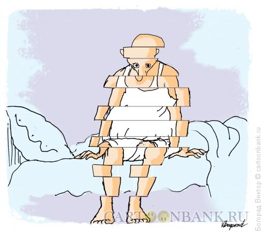 Карикатура: Утренняя ломота, Богорад Виктор