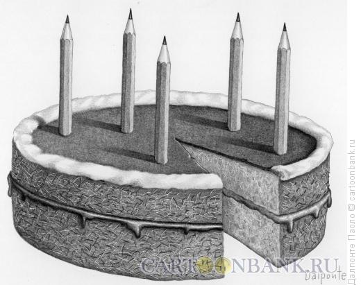 Карикатура: Карандаши, Далпонте Паоло