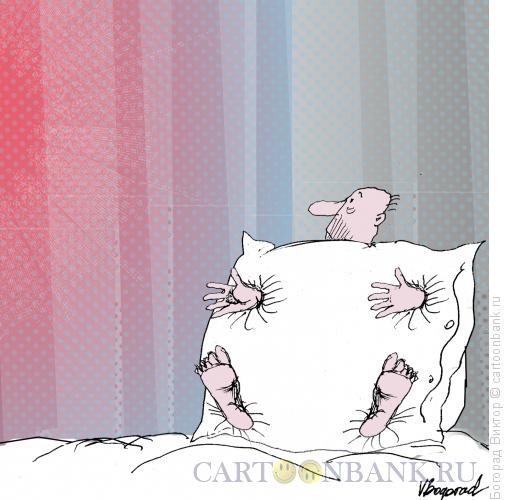 Карикатура: Утром трудно встать, Богорад Виктор