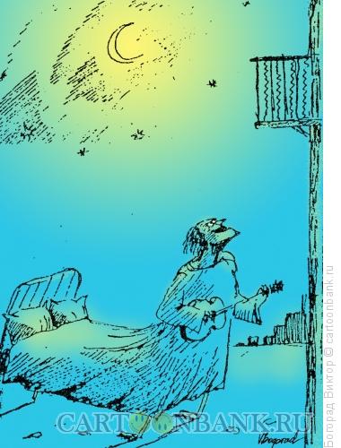 Карикатура: Ночная серенада, Богорад Виктор