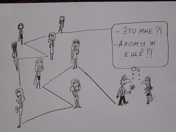 Карикатура: Мужчины и женщины, Петров Александр