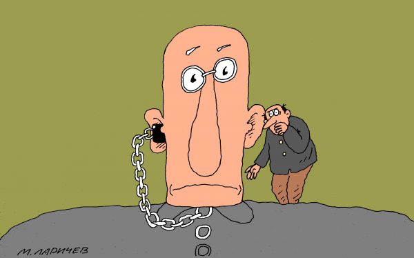 Карикатура: говорите, михаил ларичев
