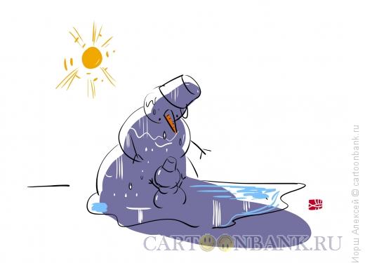 Карикатура: Снеговики, Иорш Алексей