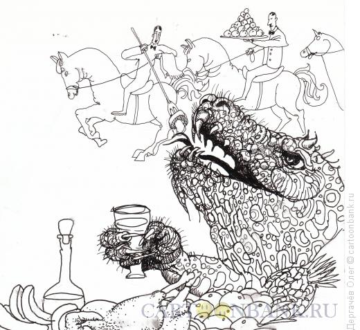 Карикатура: Победоносец нового времени, Дергачёв Олег