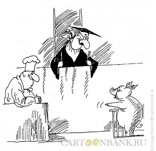 Карикатура: Несчастный обвинитель, Богорад Виктор
