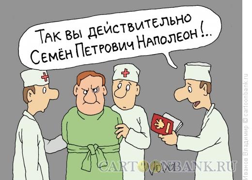 Карикатура: Настоящий Наполеон, Иванов Владимир