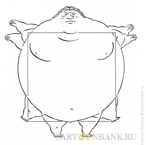 Карикатура: Квадратура толстяка, Смагин Максим