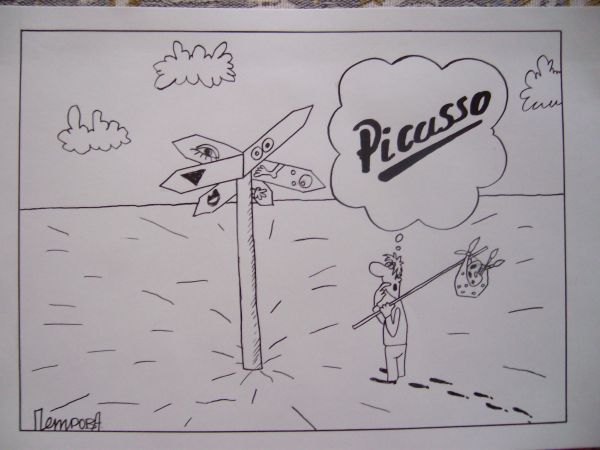 Карикатура: Picasso, Petrov Alexander