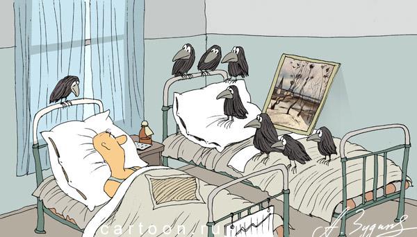 Карикатура: Грачи прилетели, Зудин Александр