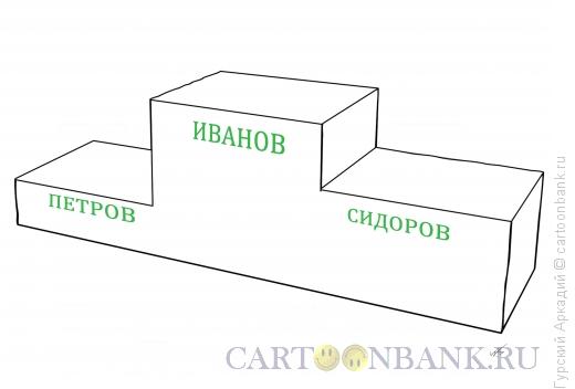 Карикатура: пьедестал почёта, Гурский Аркадий