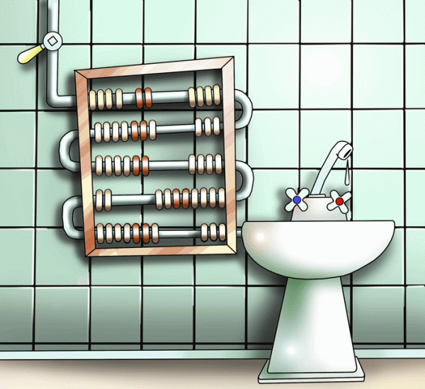 Карикатура: Водосчетчик, Сергей Корсун