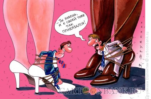 Карикатура: К ноге, Дружинин Валентин