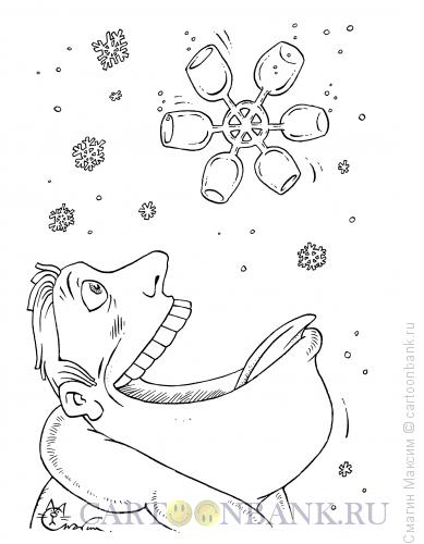 Карикатура: Снежинка, Смагин Максим